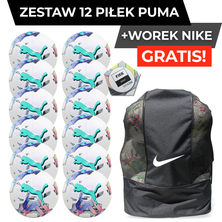 Zestaw 12 piłek Puma Orbita 4 HYB | FIFA | rozmiar 5  | + worek Nike