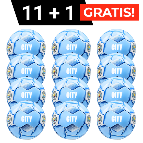 Zestaw 12 piłek Manchester City | rozmiar 5 | 11+1 GRATIS