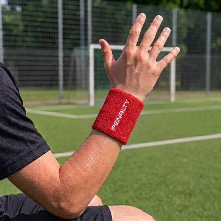 Frotka opaska na nadgarstek Penalty Napis - czerwona 660007.4000