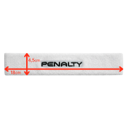 Sportowa opaska na głowę Penalty - biała z czarnym napisem 660006.1000