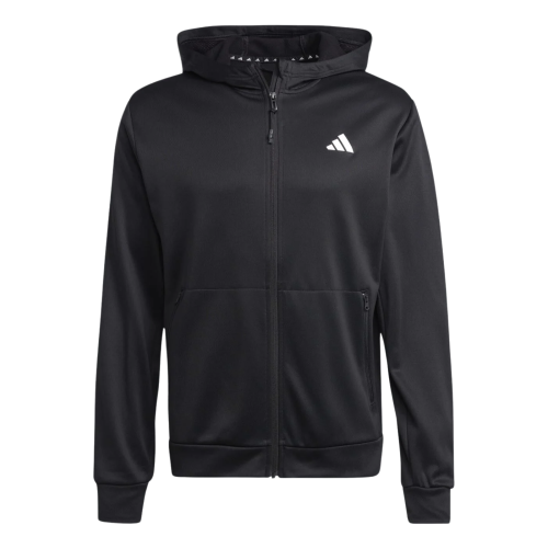 Bluza męska z kapturem rozpinana Adidas Train Essentials IJ9618