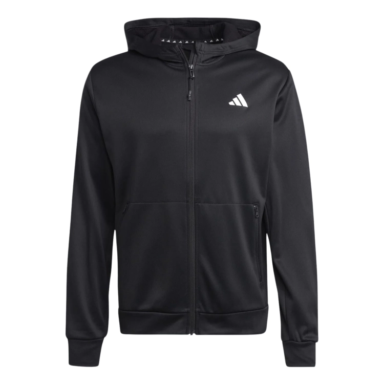 Bluza męska z kapturem rozpinana Adidas Train Essentials IJ9618