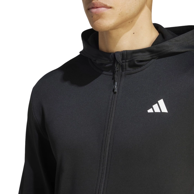 Bluza męska z kapturem rozpinana Adidas Train Essentials IJ9618