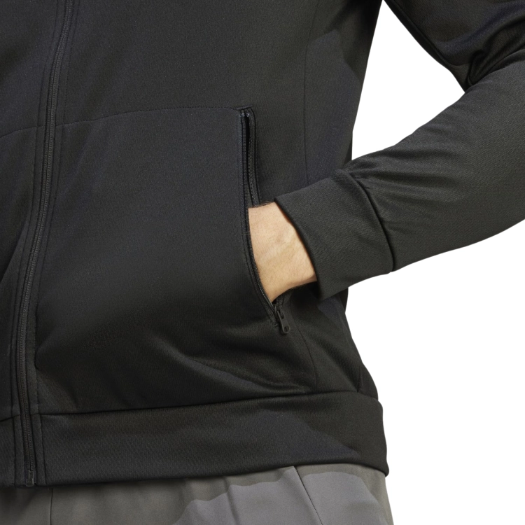 Bluza męska z kapturem rozpinana Adidas Train Essentials IJ9618