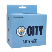 Zestaw imprezowy urodzinowy Manchester City Party Pack Balony Kubki Talerze
