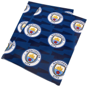 Papier do pakowania prezentów Manchester City 2szt + Naklejki Herbu Fana