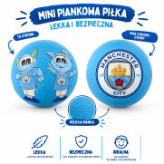 Mini piłeczka piankowa Manchester City Mini Oficjalna - Mascot